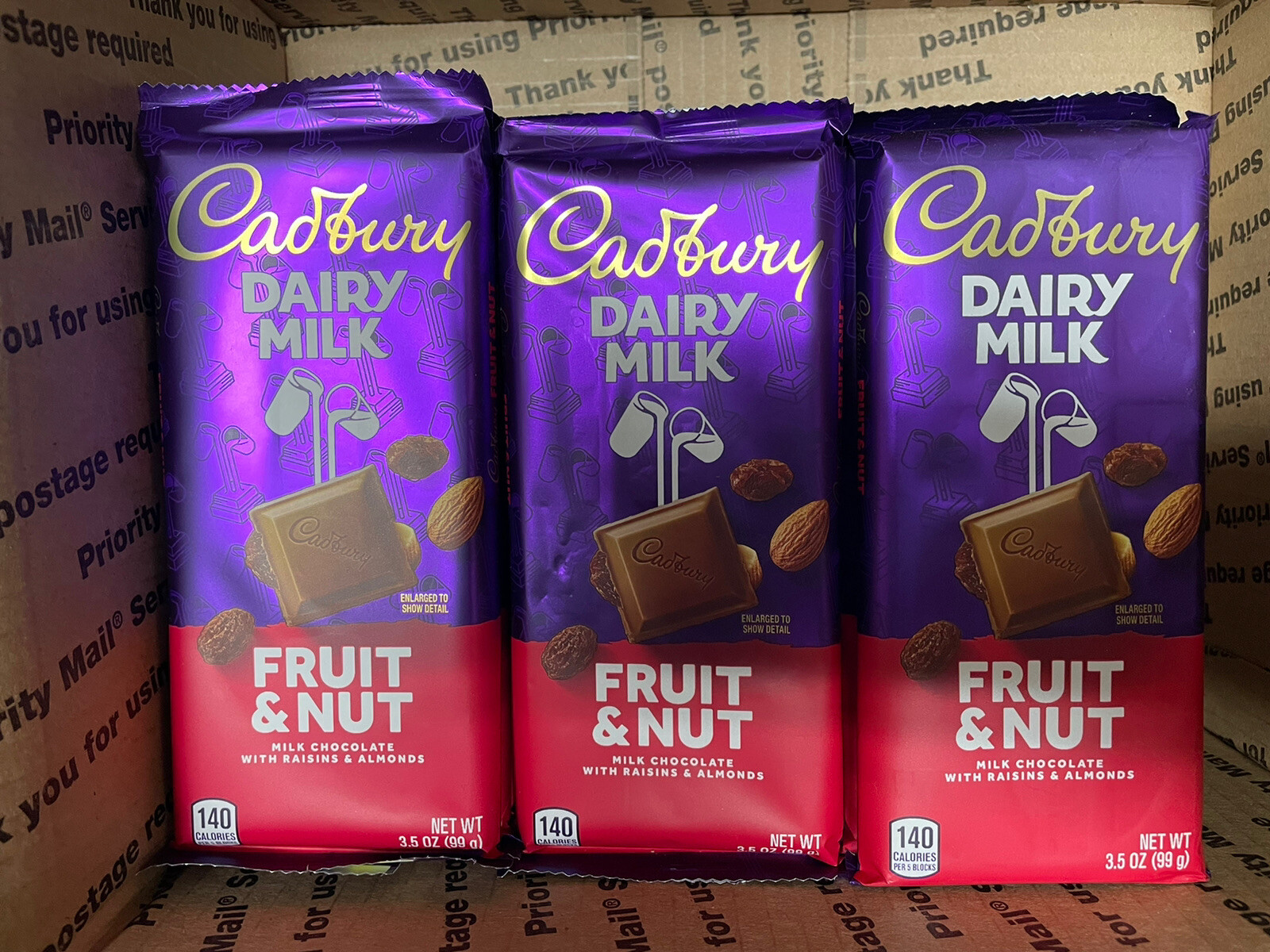 30 Cadbury Fruit And Nut Bars 3.5 Ounces Each eBay
