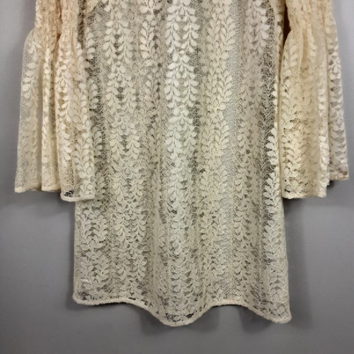 MICHAEL MICHAEL KORS Lace Dress Sz S Babydoll Boho Crochet - Picture 10 of 23