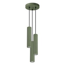 Pendant lamp KARBON 3P olive green