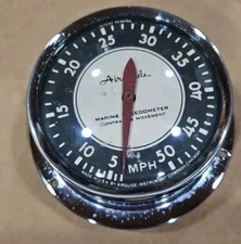 Vintage Airguide Marine Boat Speedometer up to 45MPH