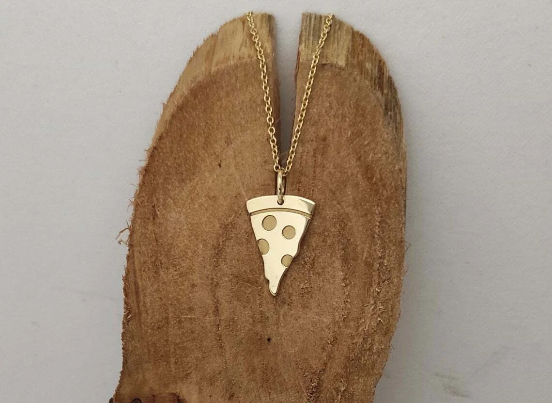 Pizza slice deals necklace