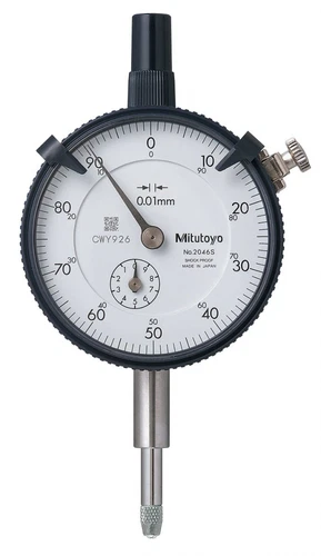 Mitutoyo 2046S, 0.01mm X 10mm Dial Indicator, 0-100, Lug Back, Series 2,...