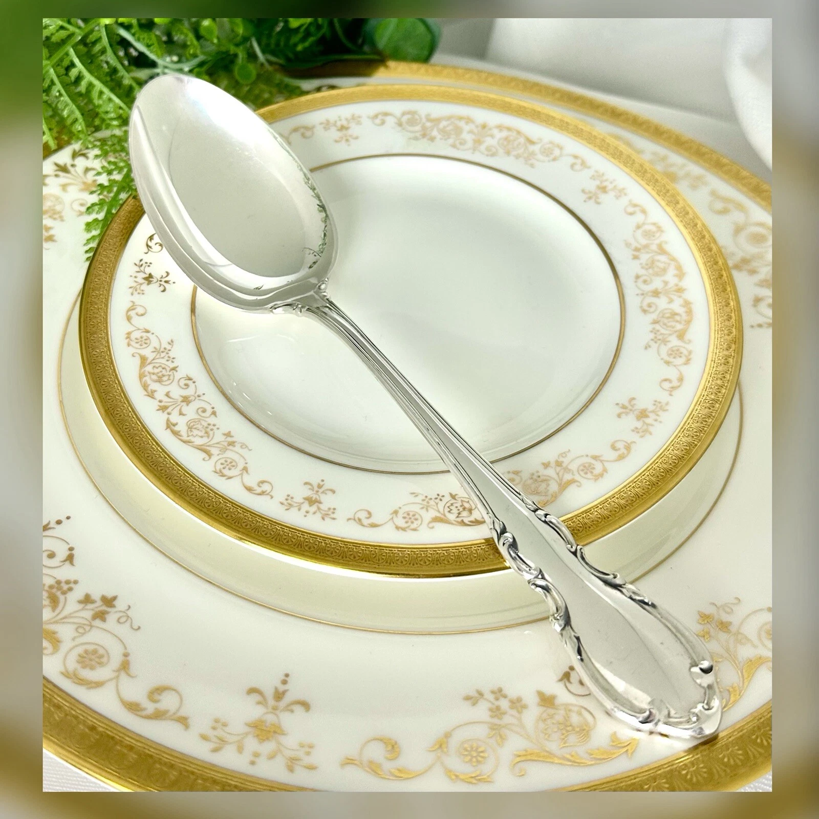 Towle Legato Sterling Silver Tablespoon Serving Spoon 8 3/8" Vintage Replacement