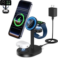 3 in 1 MagSafe Wireless Charging Station 15W Fast Charger for iPhone