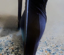 $1795 Urban Zen M collection pull-on Ruched  Deconstructed body-con Dress M