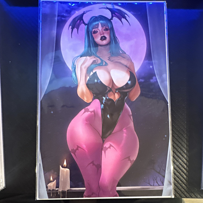 Falling Deep Morrigan From Darkstalkers Naughty SET 3/3 RMC Exclusive New Drop!