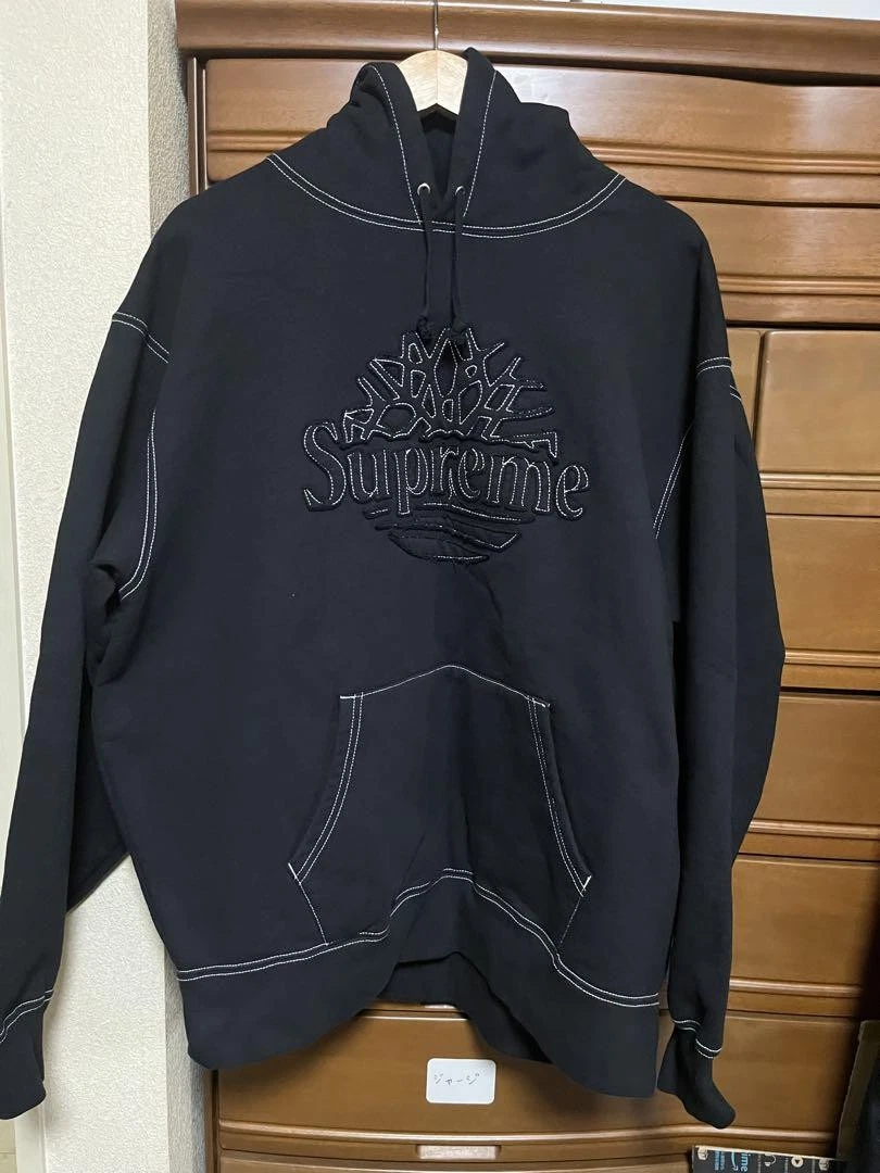 Sweat à capuche homme Supreme XL Timberland noir iconique streetwear rare occasion limitée