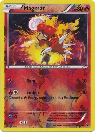 Magmar 16/83 Common Reverse Holo Generations Pokémon Card
