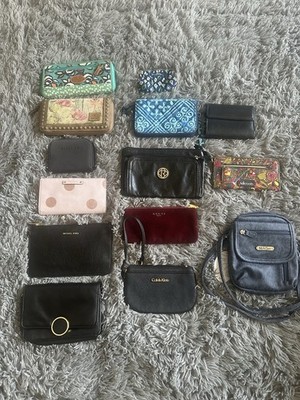 Lot of 14 billfolds, Wallets,Change Purses etc Various Name Brands!