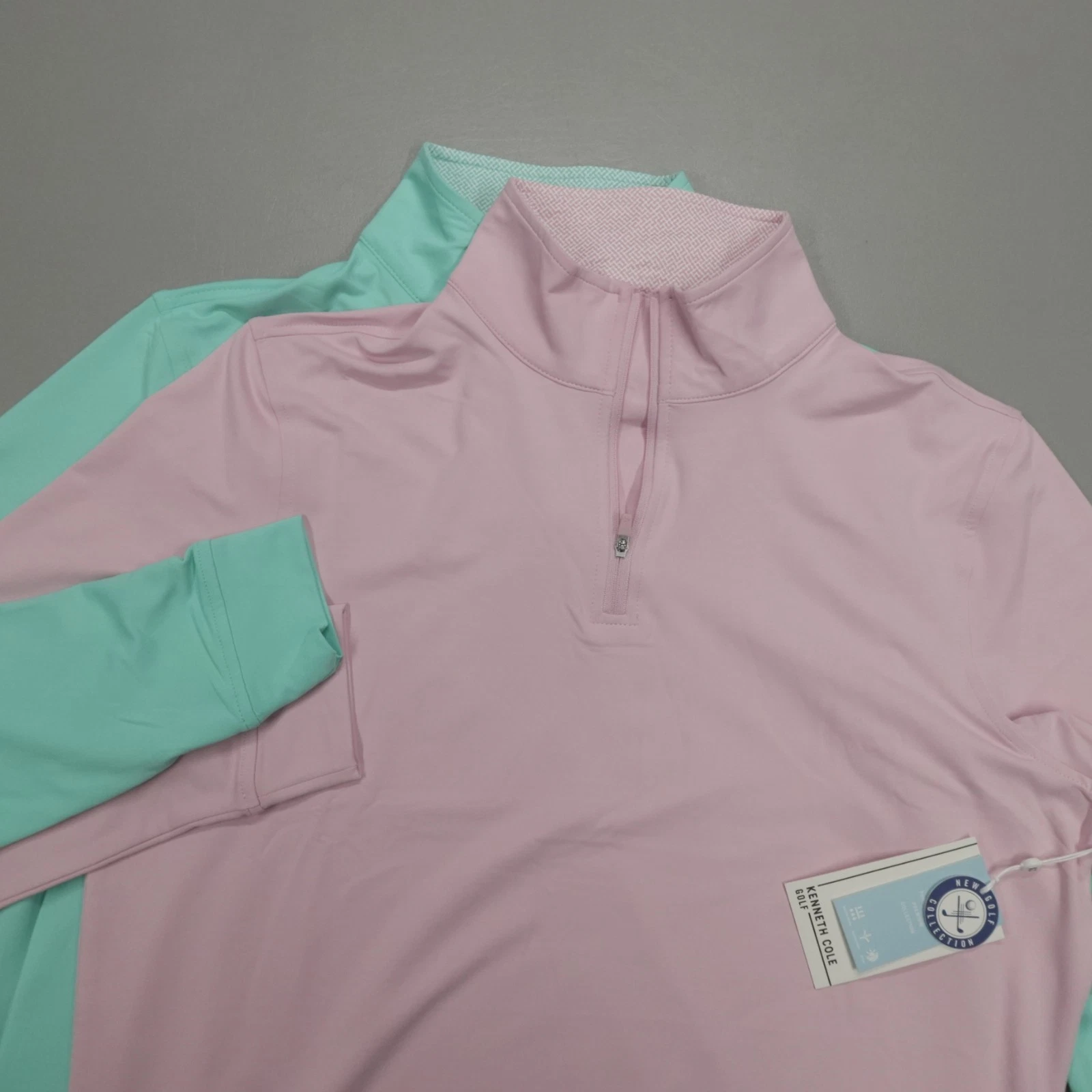 Kenneth Cole Golf Performance 1/4 Zip Pullover Stretch Wicking Shape Retention