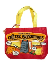 Trader Joe’s NEW Cheese Adventures reusable canvas shopping bag/tote