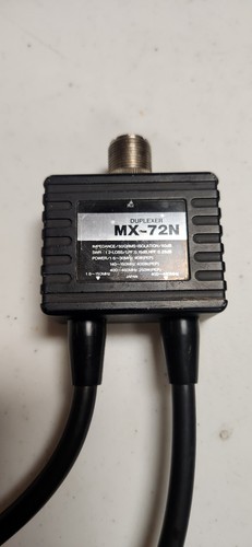 MX MX-72N Duplexer 1:2 UHF PL-259 to SO-239 Coax Leads 0.5m Black
