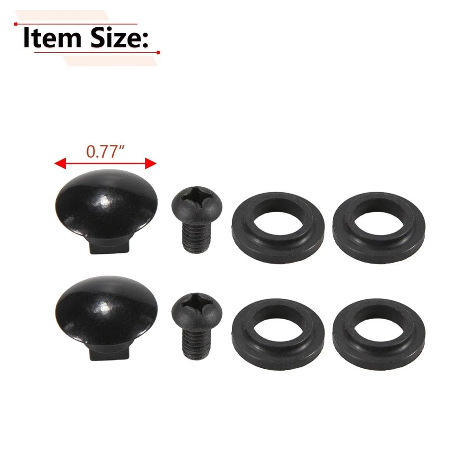 2PCS Rear Window Latch Bolt Nut Screw Compatible with Sienna GSL ASL 2003 – 2017 - Image 3 of 4