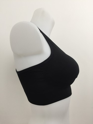 Gymshark Women's Sports Bra Size S Black Padded Racerback Light Support New* F1 - Picture 4 of 11