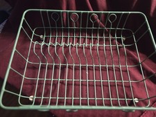 Rubbermaid Vintage Dish Rack Drainer Drying Coated Wire  Old Fashioned  Green 