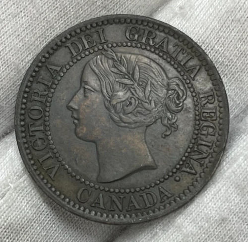 1859 Canada One Large Cent Coin Great Condition