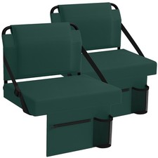 Stadium Seat 2 Pack for Bleachers with Back Support,Portable Bleacher Chairs ...