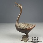 Vintage Brass Duck Incense Burner Chinese Style Home Decor Collectible Statue