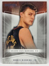 04-05 Skybox Autographics Andris Biedrins RC Golden State Warriors #330/750 #61
