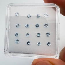 Natural Blue Topaz 3mm Round Faceted 10, 20, 30 or 40 pcs Loose Gemstones