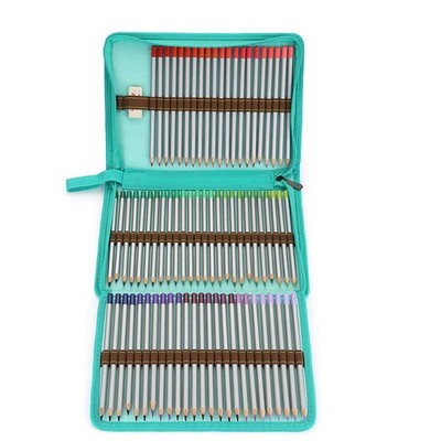 BTSKY  Portable Canvas Zippered Colored 29.5 * 20.5 cm (11.6 * 8 inch), Blue