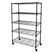 Heavy Duty 5-Shelf Shelving Unit 1250 Lb. Capacity, 29.92 In. W X 13.98 In. D X
