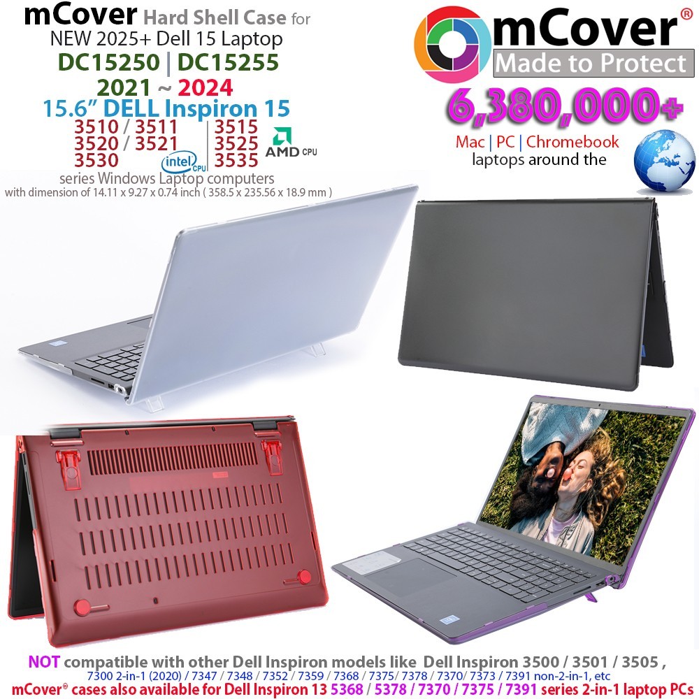 NEW mCover for 2025+ 15.6" Dell 15 Laptop DC15250 DC15255 series Windows Laptop