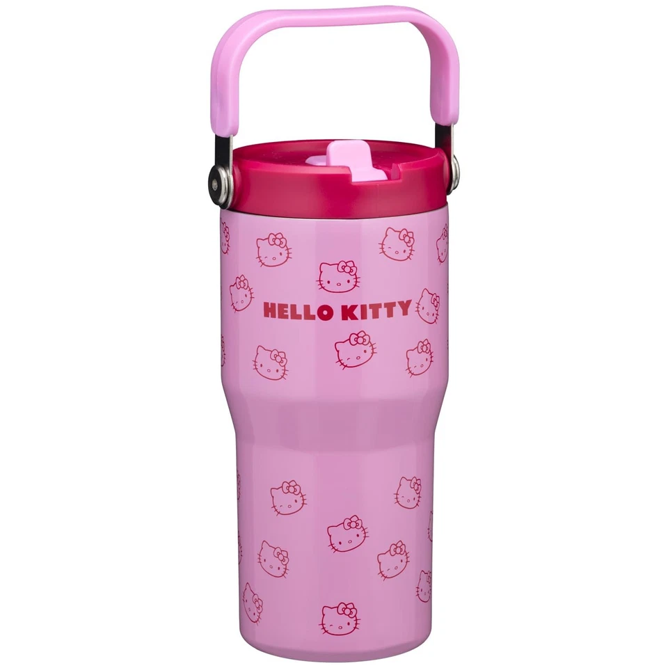 Kids Hello Kitty Hydrate Double Wall Drinking Tumbler With Flip Straw 640ml — 第 3/4 张图片