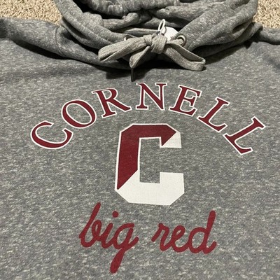 NWT League Cornell Big Red Gray Heather Hoodie Sweatshirt Mens XL Extra Large