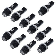 10Pack Electric Equipment Motorcycle Glass Fuse Holders Insurance Tube Socket