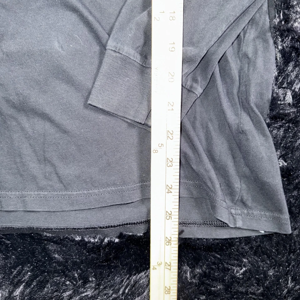 Рубашка Adidas для мальчиков XL черная радужная многоцветная с длинным рукавом с капюшоном логотип графическая - Изображение 4 из 4