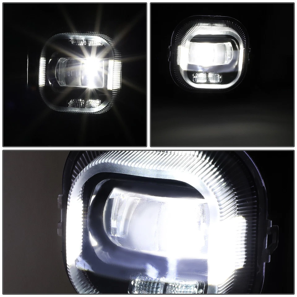 适用于 11-16 福特 F250-F550 超透明 LED 项目驱动雾灯 + 开关 — 第 4/4 张图片
