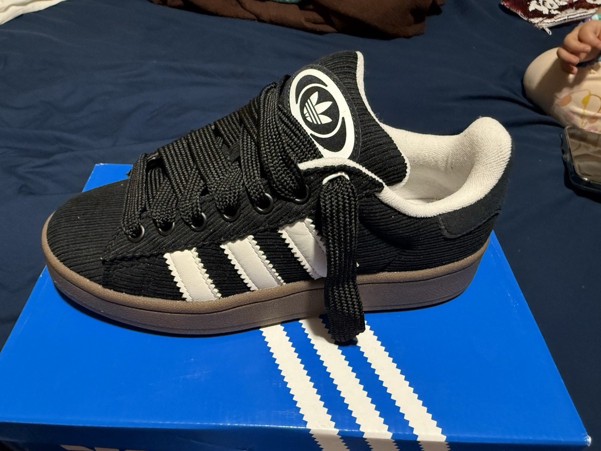 adidas Campus 00s Black White Corduroy Men's Athletic Shoes ID1364