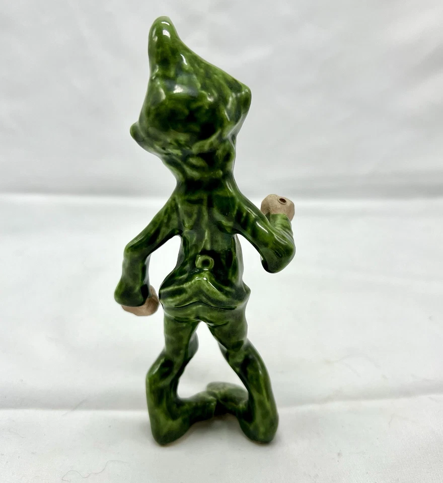 Vintage Standing Pixie Elf by Gilner (?) Pottery of California Rare Pose AS IS - Image 3 of 4