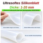 Weich Silikonplatte 0 bis 40 Shore Gummiplatte Gummimatte Dichtung Dicke 1-20 mm