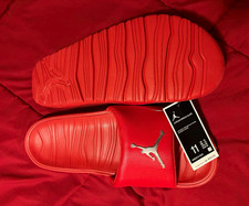 Jordan Break Slide Men's Red Cushioned Sandal Jumpman Logo US 11 AR6374-600