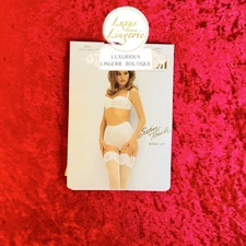 Satin Touch Stayup By Wolford S Small White Hold-Up Stockings Glossy