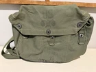WWII US Army Lightweight Service MG-6 Gas Mask Bag Original WW2 Military Canvas