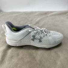 Under Armour Yard Baseball Cleat Men's 3025592-100 White 13 Microtips