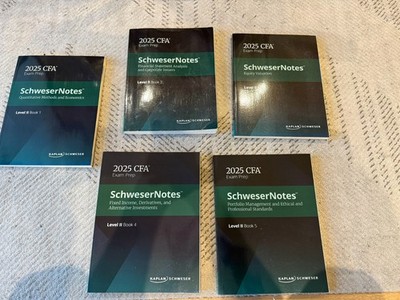 CFA Level 2 2025 Kaplan Schweser Study Materials   Full Pack