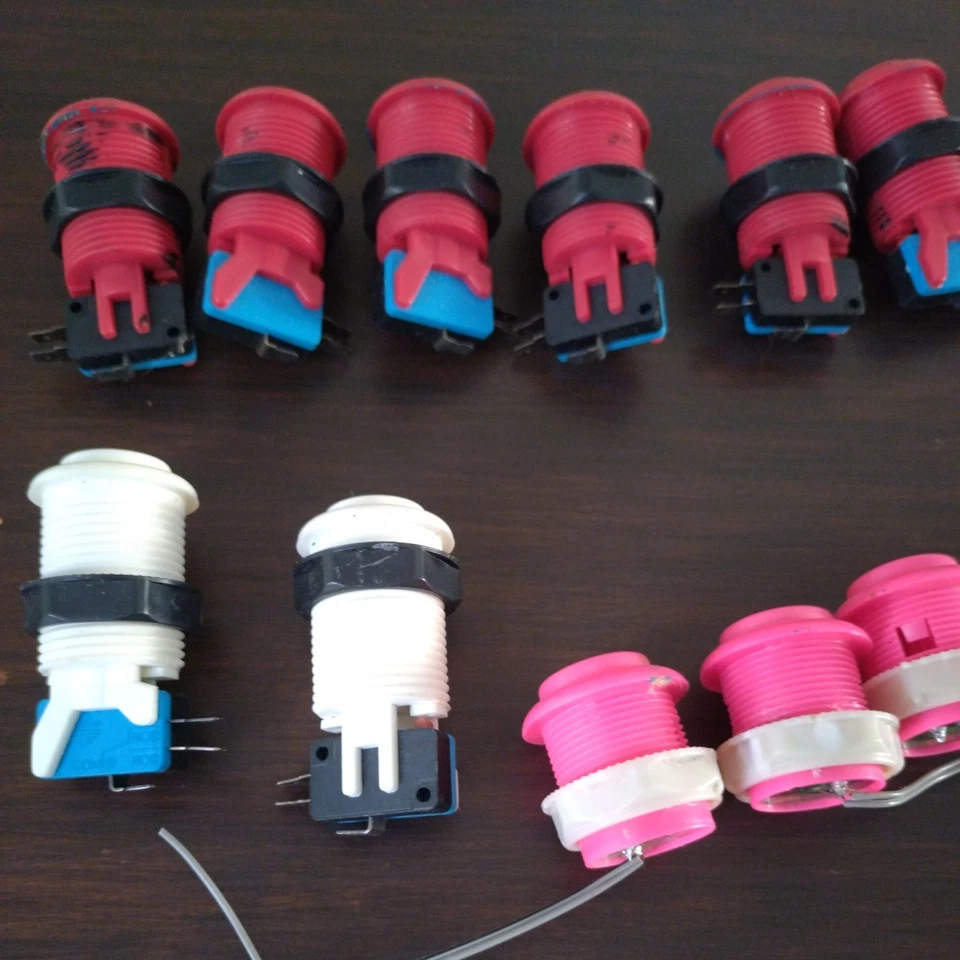  Player Arcade Control Kit 2 Ball Top Joysticks 15 Buttons pls read description  - Image 3 of 4