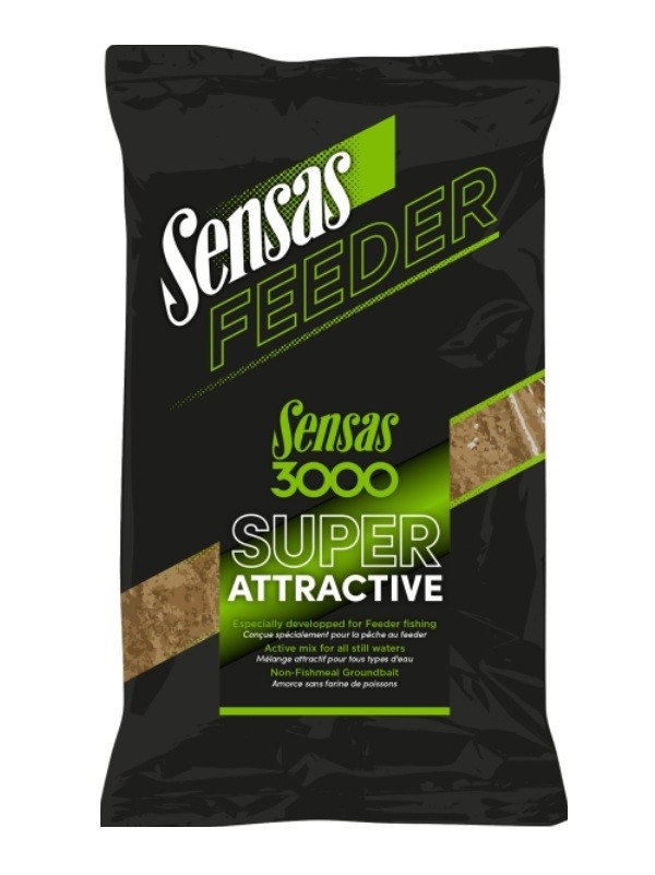 Кормушка Sensas 3000 Super Attractive 1 кг Grundfutter Fertigfutter 2790₽
