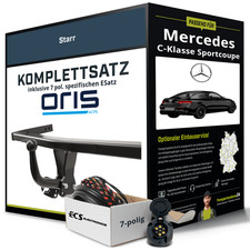 Für MERCEDES C-Klasse Sportcoupe Typ C205 Anhängerkupplung starr +eSatz 7pol 15-