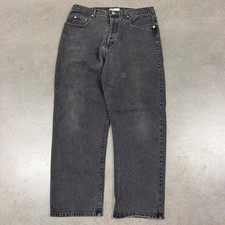 Vintage Guess Jeans Made in USA Black Denim Mens 34x29 90s American Tradition