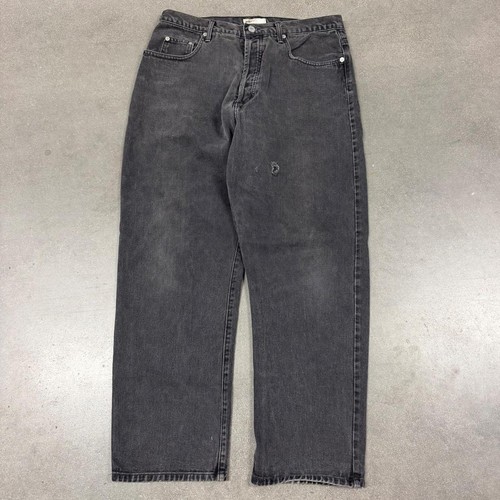 Guess, Vintage Guess Jeans Made in USA Black Denim Mens 34x29 90s American Tradition