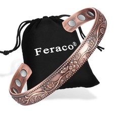 Copper Bracelet for , Ultra Strength Magnetic Bracelets, 99.99 Pure Copper C...
