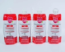 4 Cake Mate RED Decorating Icing 8 ounce bag Dessert Topping Bulk Gluten Free