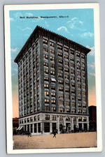 c1920 Bell Building Street View Montgomery Alabama AL Vintage Postcard