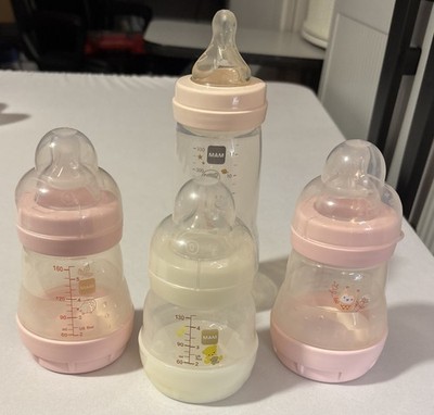 MAM Baby Bottle Easy Start Anti-Colic Mixed Lot Of 4