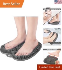 XL Large Shower Foot Scrubber Mat with Non-Slip Suction Cups